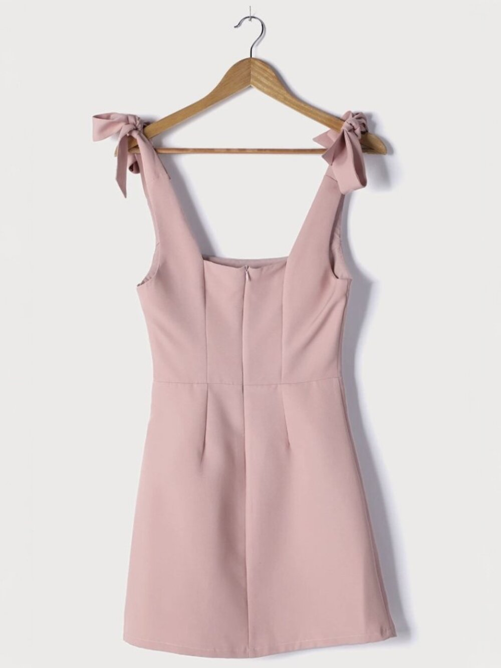 Lulus Your Sweetie Blush Pink Tie-Strap Mini Dress NWT - Picture 6 of 8